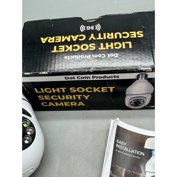 Dot Com Products Light Socket Security Camera SG Easy Installation & Manual READ - Picture 3 of 5